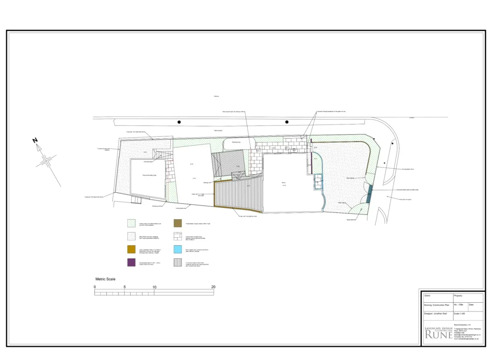 garden build landscape construction plan russel road