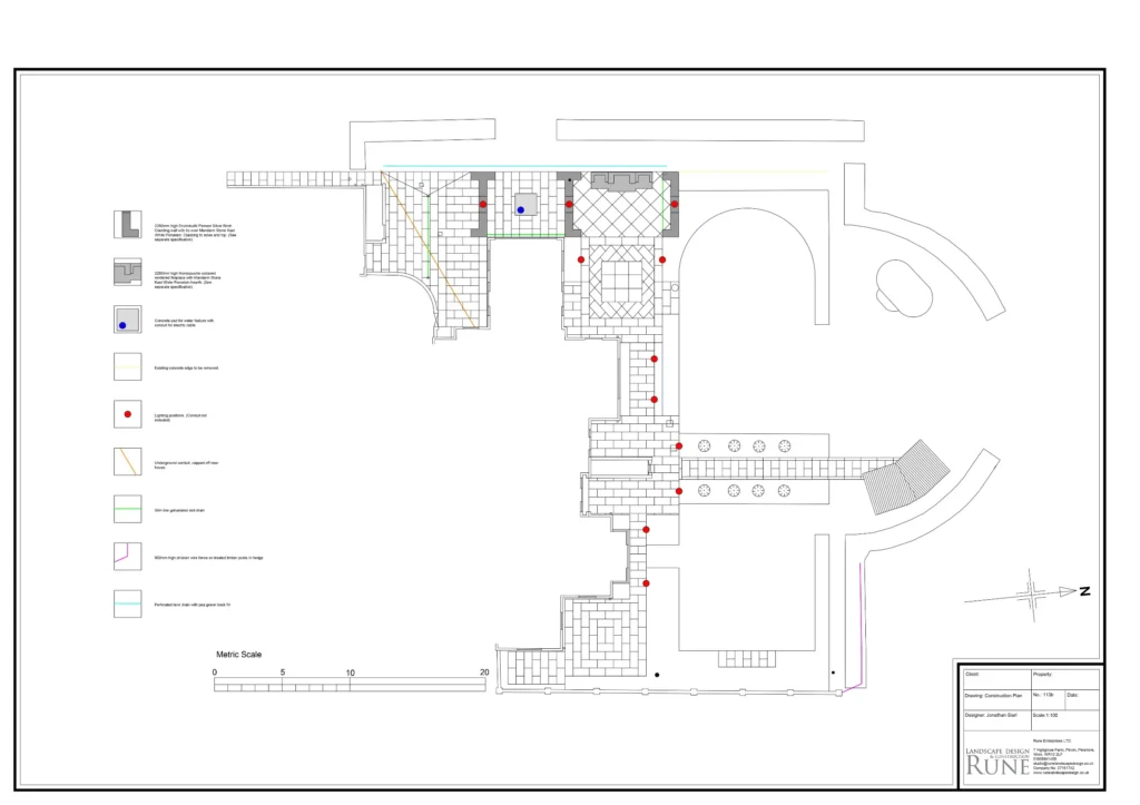 garden build landscape construction plan shenstone
