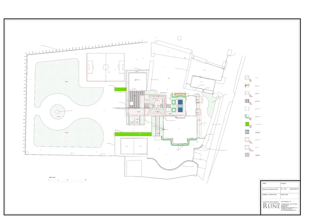 garden design construction plan rune worcester hereford 2
