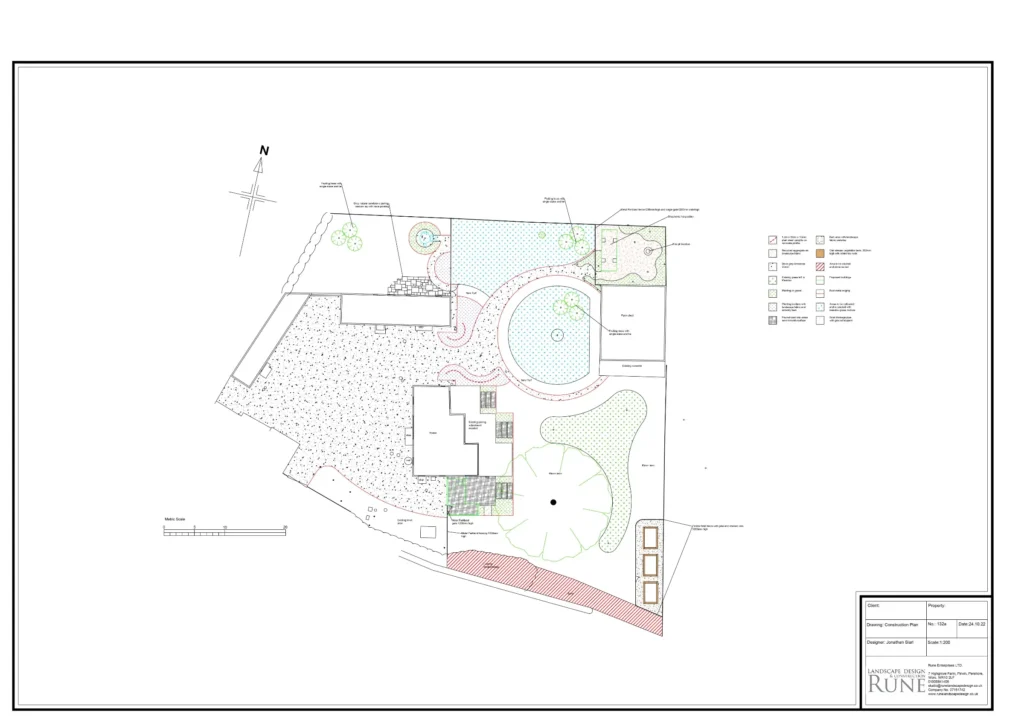 garden design tothall farm construction plan