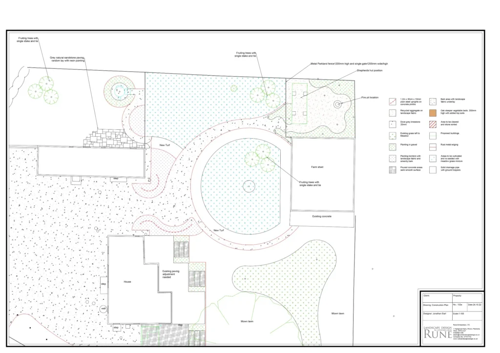 garden design tothall farm construction plan 3
