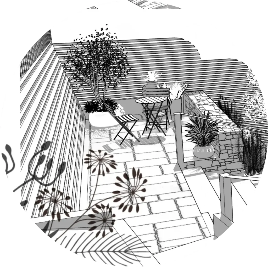 garden design 2d graphic church street 3 extract