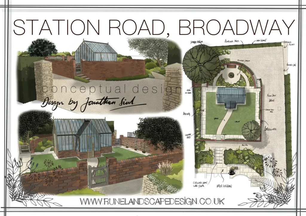 garden design rune 2d graphic render station road m