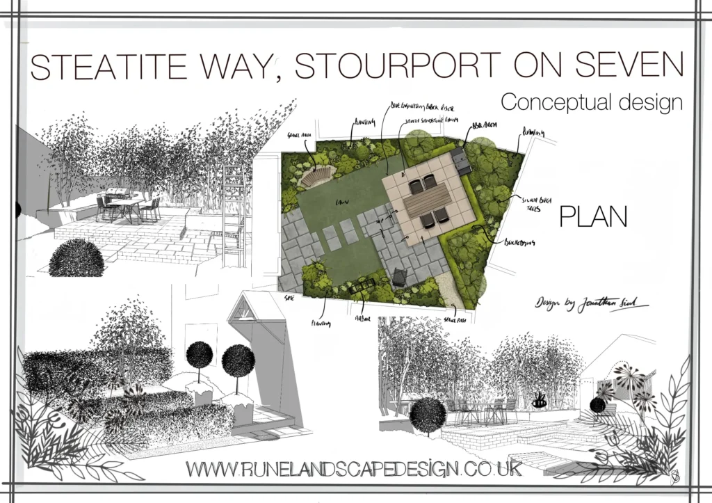 garden design rune 2d graphic render steatite way m