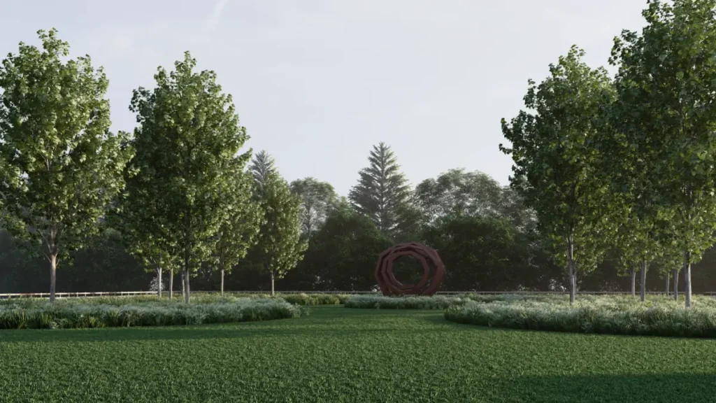 garden design 3d virtual render springfield farmhouse 3