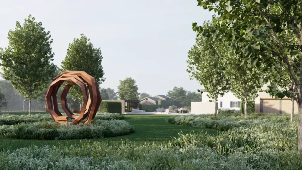 garden design 3d virtual render springfield farmhouse 4