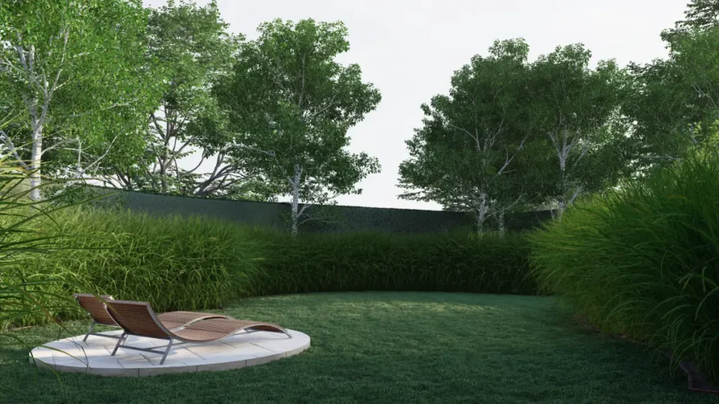 garden design 3d virtual render The Stables 7