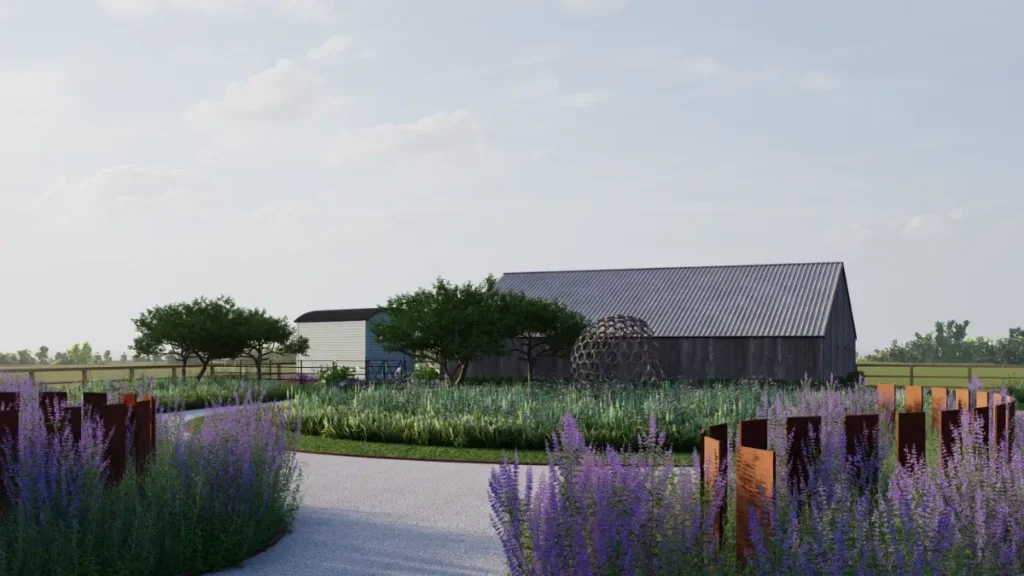 garden design 3d virtual render tothall farm 2