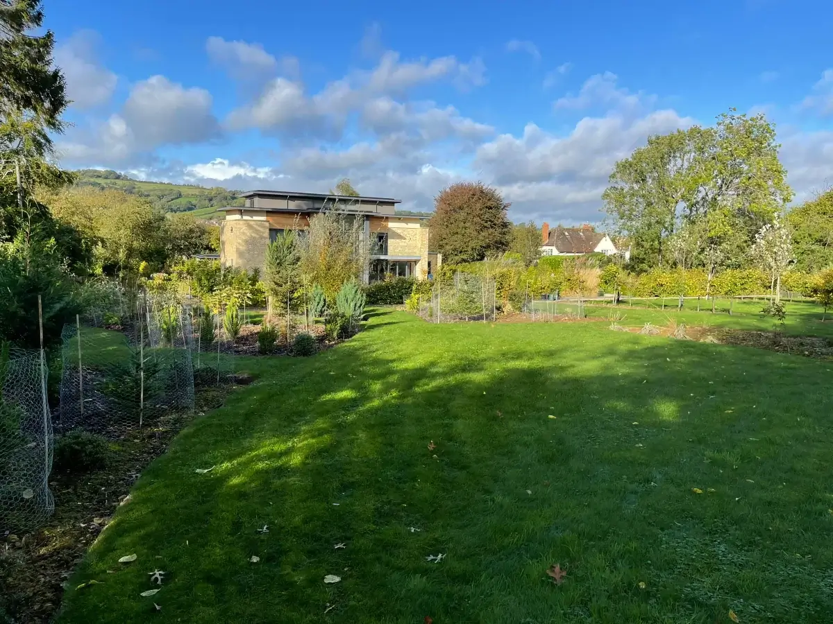 garden build construction complete 5 footbridge house rune