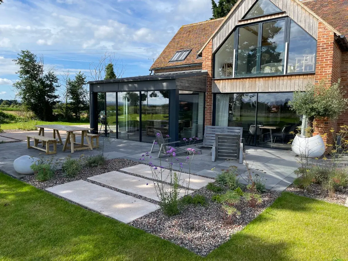 garden construction completed 6 tothall farm rune landscape worcester
