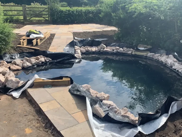 garden design and build great washbourne worcester pond